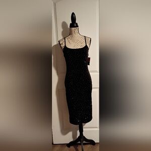 Elegant Black Dress with Studs